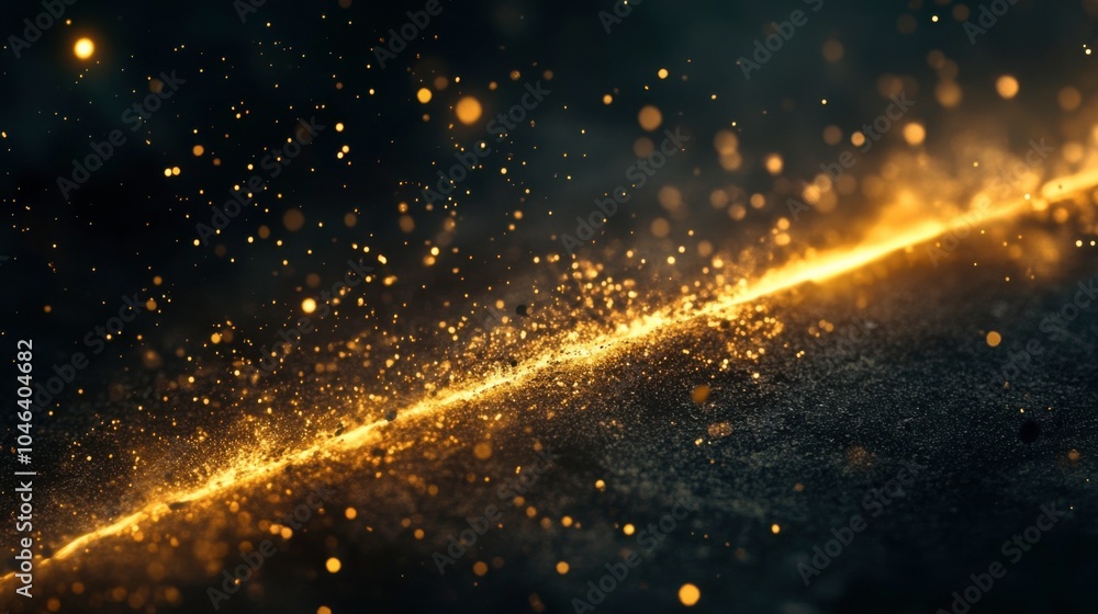 A stunning gold line sparkles brightly against a deep black backdrop, creating a high-end, luxurious feel. This artistic design is perfect for premium award templates and elegant presentations. A stunning gold line sparkles brightly against a deep black backdrop, creating a high-end, luxurious feel. This artistic design is perfect for premium award templates and elegant presentations.