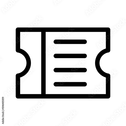 Ticket Icon Vector Symbol Design Illustration