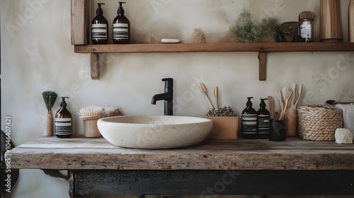 Minimalist Bathroom with Or...