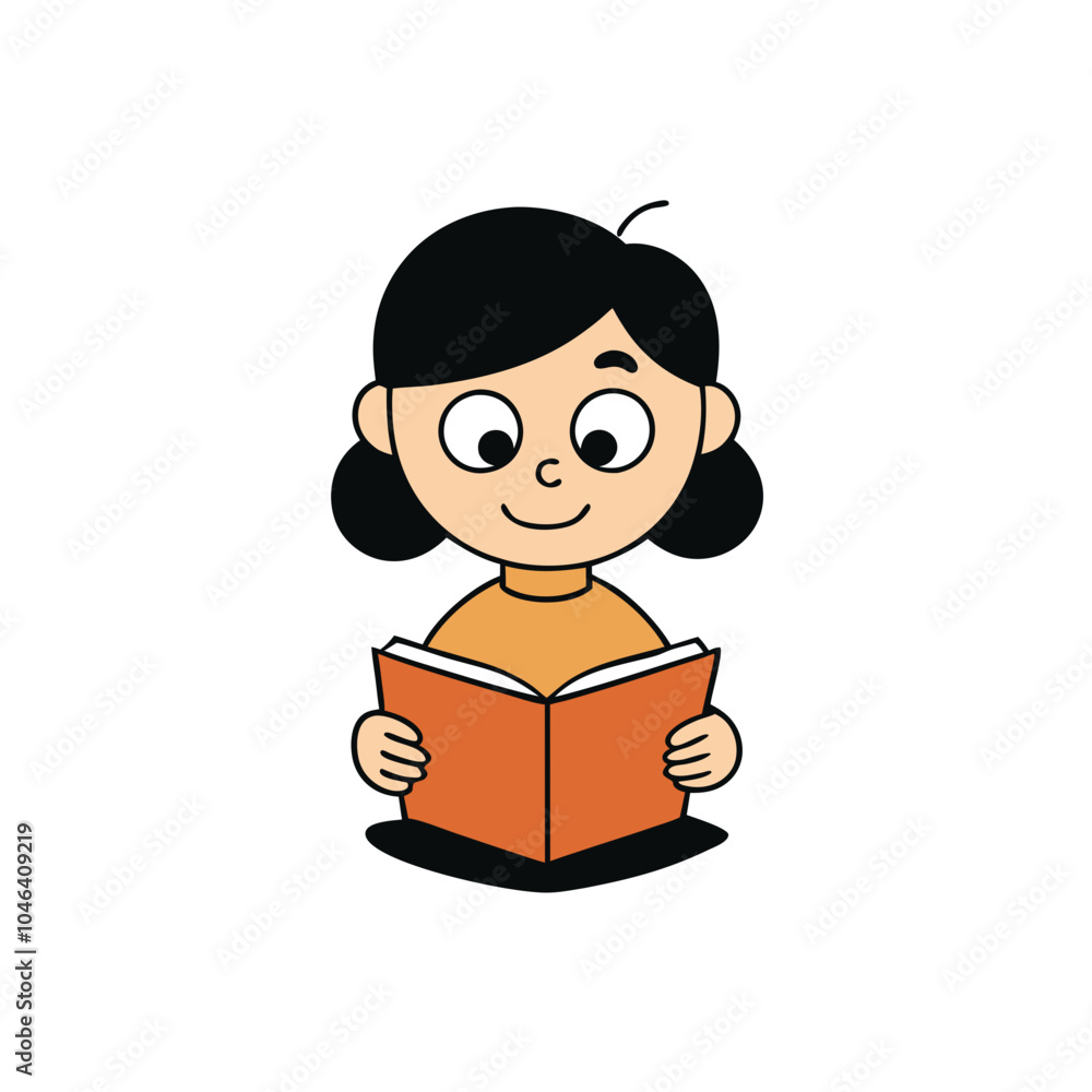 child reading a book child reading a book