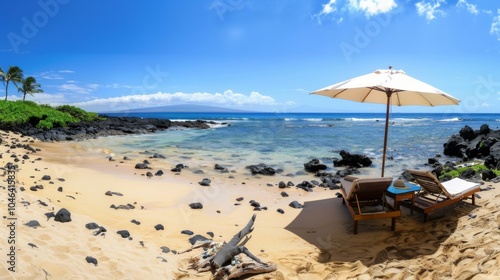 The beach, the gentle embrace of time.