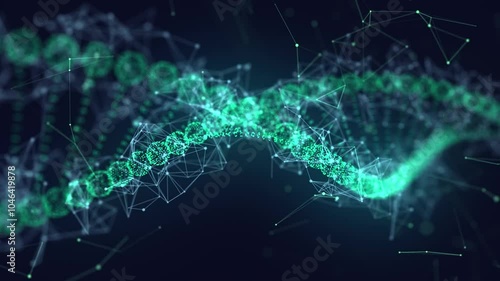 4K DNA Background technology blue background empty space digital tech background