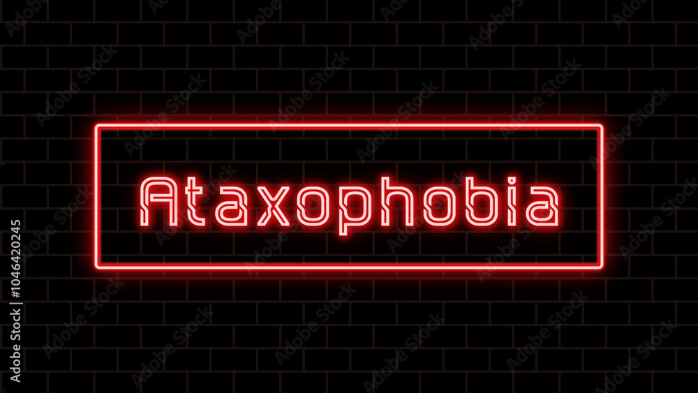 Ataxophobia のネオン文字 Ataxophobia のネオン文字