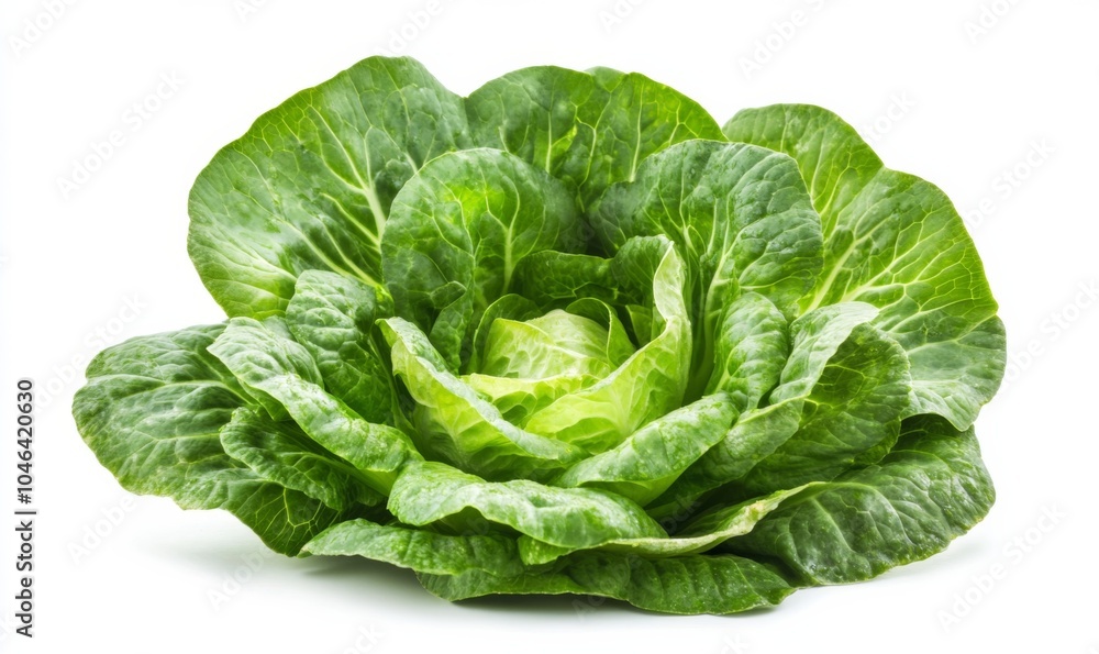 Green butterhead lettuce cabbage isolated on white background Green butterhead lettuce cabbage isolated on white background
