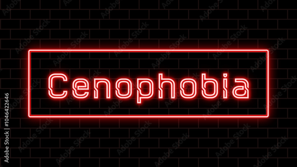 Cenophobia のネオン文字 Cenophobia のネオン文字