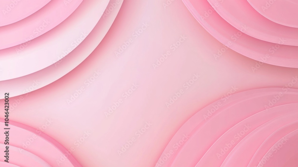 Photo of, Pink background with clean gradients and simplistic design elements for banner template, white space in the center of the page for text Photo of, Pink background with clean gradients and simplistic design elements for banner template, white space in the center of the page for text