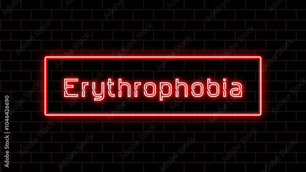 Erythrophobia のネオン文字 Erythrophobia のネオン文字