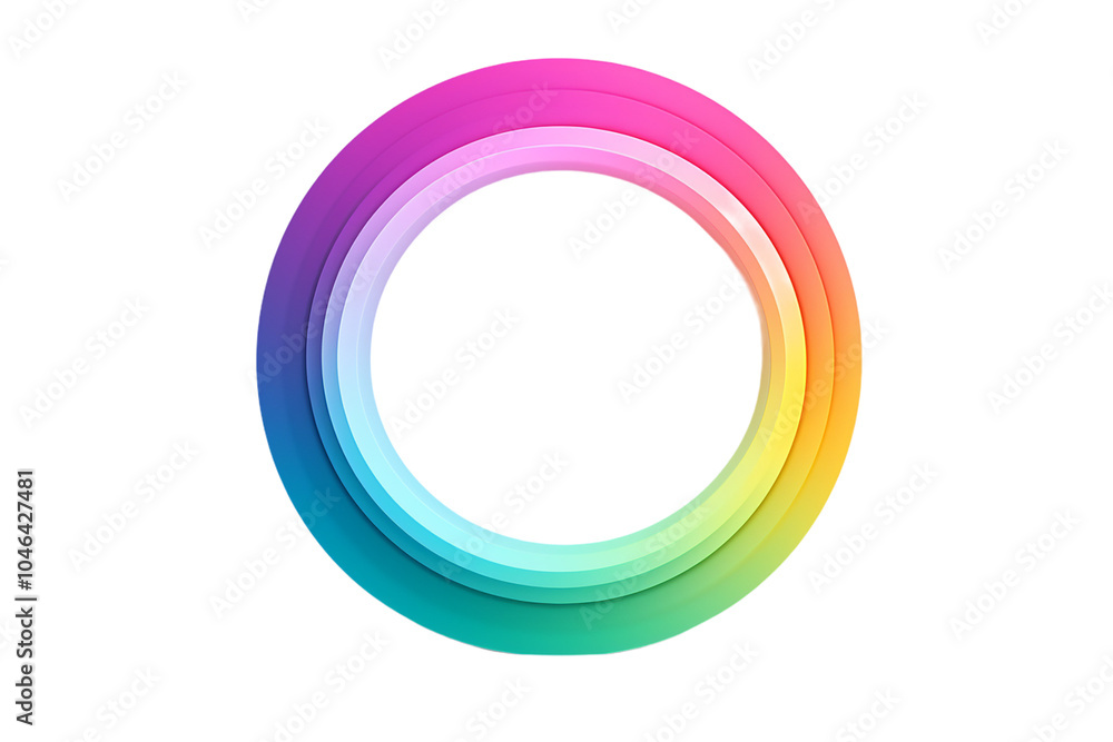 Vibrant Rainbow Concentric Circles Abstract Geometric Design Vibrant Rainbow Concentric Circles Abstract Geometric Design