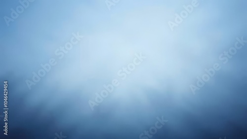 Blurred blue gradient background with soft light rays, calm and soothing atmosphere