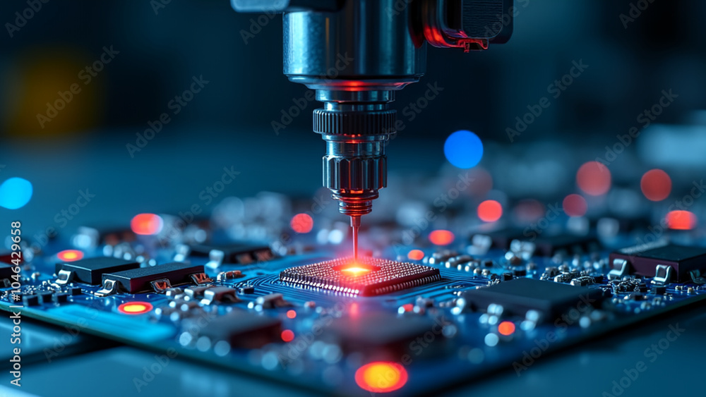 Precision metal part being crafted through advanced 3D printing technology Precision metal part being crafted through advanced 3D printing technology