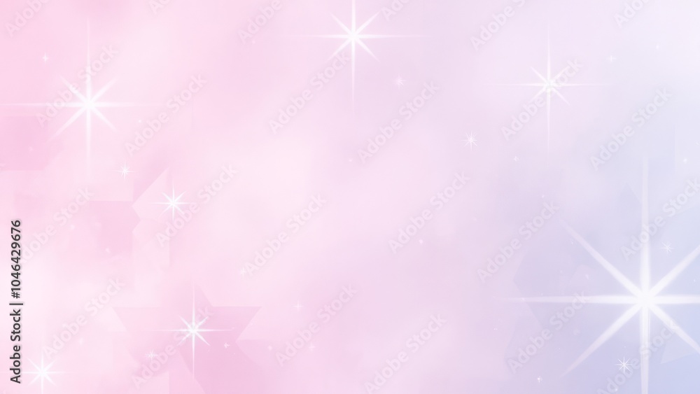 Soft pink and purple background with sparkling stars, dreamy and ethereal design Soft pink and purple background with sparkling stars, dreamy and ethereal design