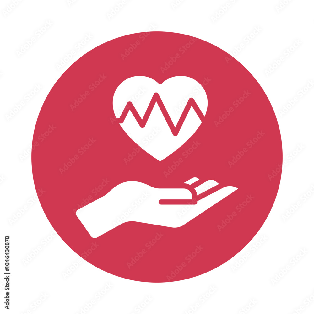 Hearts vector Glyph Cricle Design icon. Cancer Symbol on White background EPS 10 File Hearts vector Glyph Cricle Design icon. Cancer Symbol on White background EPS 10 File