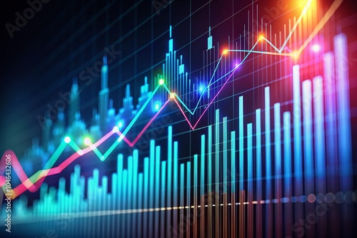 Long Exposure Photo of a Stable Financial Growth Graph