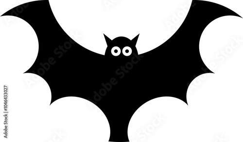 Black Bat With Big Eyes