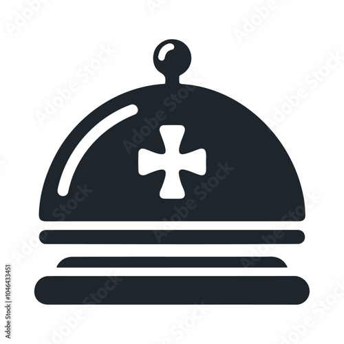 Hotel desk alarm bell vector icon design