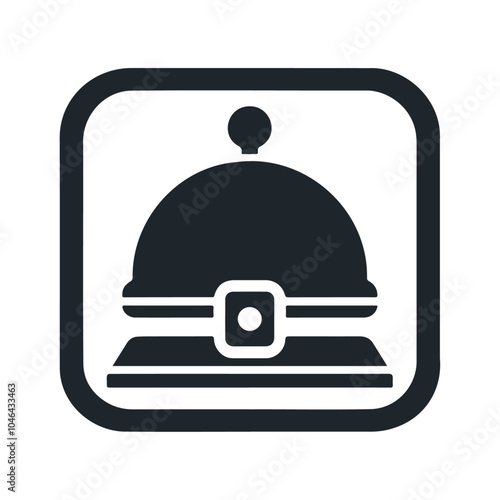 Hotel desk alarm bell vector icon design