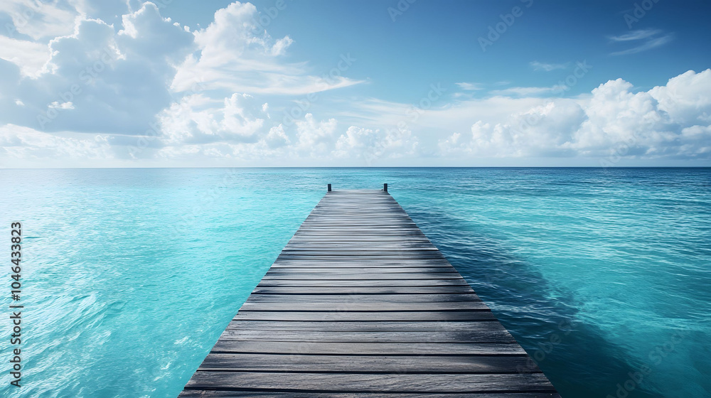 Fototapeta premium Serene ocean view