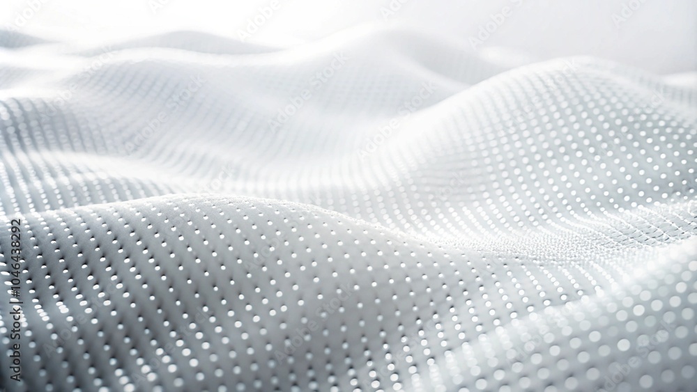 Dot white gray wave light technology texture background. Abstract big data digital concept. 3d rendering. Abstract black energy waves from dotted line particles with blur effect on white background. Dot white gray wave light technology texture background. Abstract big data digital concept. 3d rendering. Abstract black energy waves from dotted line particles with blur effect on white background.