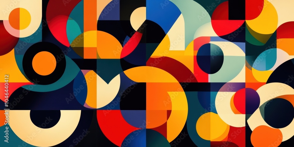 Abstract geometric shapes in vibrant colors. Abstract geometric shapes in vibrant colors.