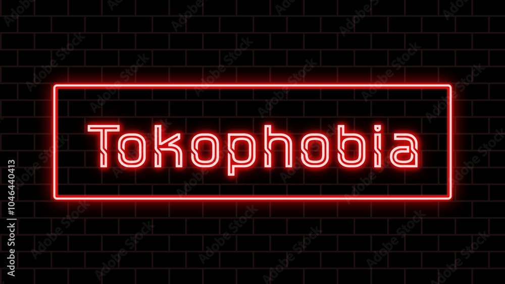 Tokophobia のネオン文字 Tokophobia のネオン文字