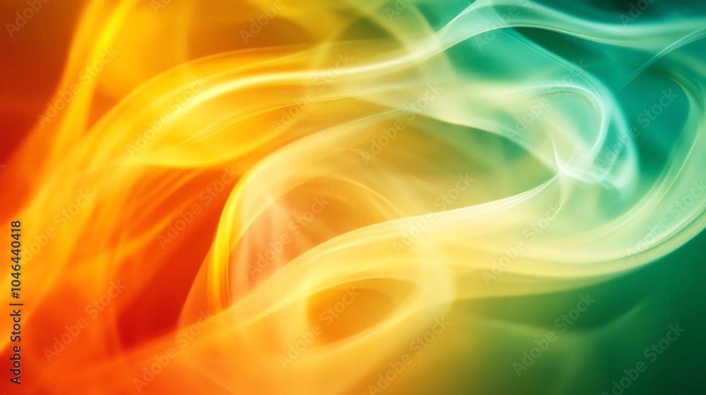 Obraz premium Colorful smoky abstract background, white isolate