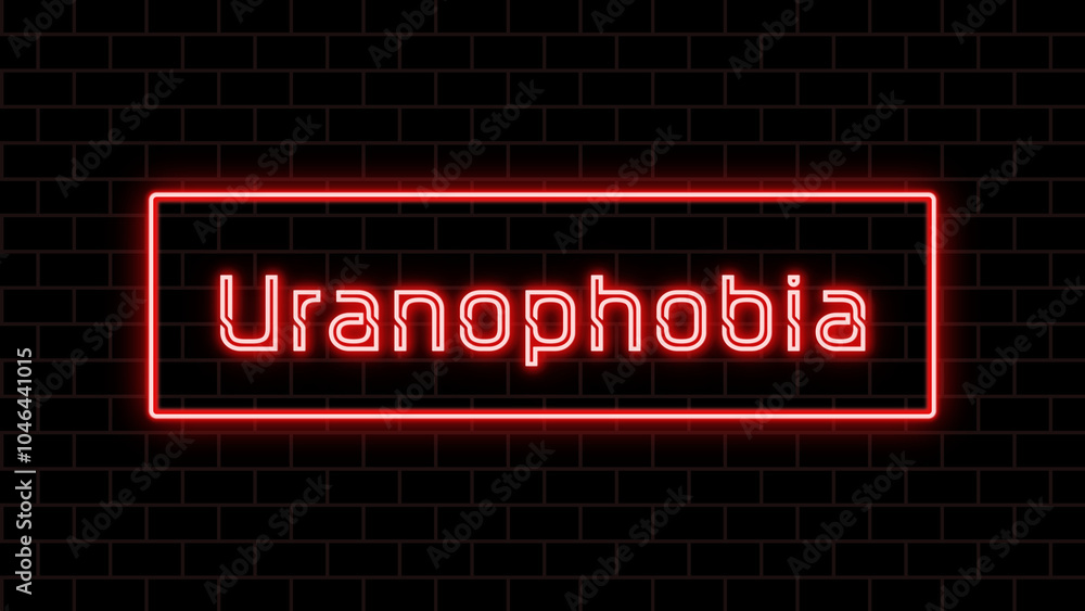 Uranophobia のネオン文字 Uranophobia のネオン文字