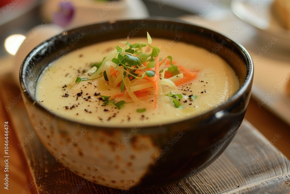 Creamy soup with parsnip and carrots Creamy soup with parsnip and carrots