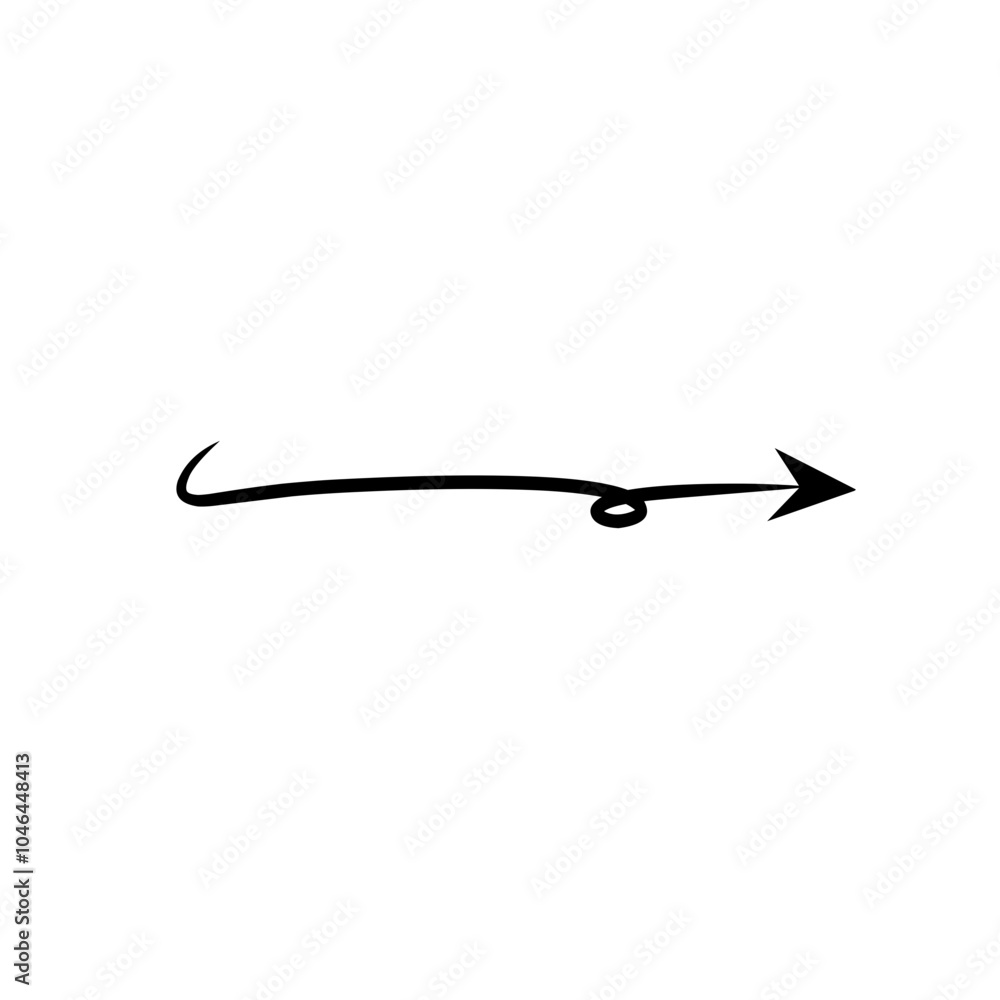 arrow thin line scribble arrow thin line scribble