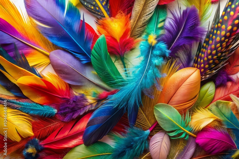 Elegant Feather Collection on White Background - Vibrant Colors, Natural Textures, Decorative Elements for Crafting, Fashion, and Home Decor Inspiration Elegant Feather Collection on White Background - Vibrant Colors, Natural Textures, Decorative Elements for Crafting, Fashion, and Home Decor Inspiration