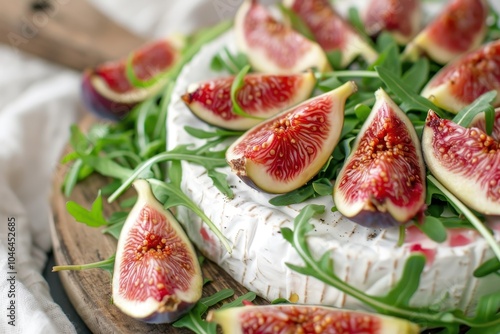 Goat cheese with figs and arugula