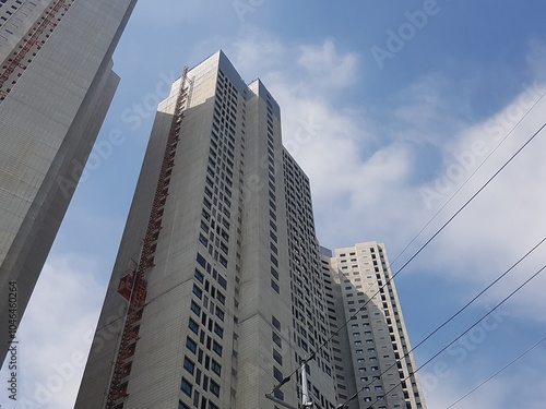 Images explaining the solidity and high-rise design of Korean apartments and the points of life photo