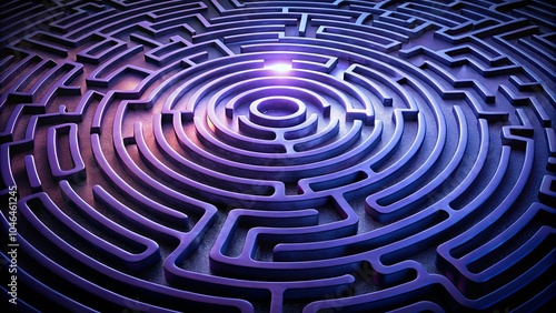 Wallpaper Mural A Labyrinth of Metallic Hues, Intricate and Ethereal, With a Glimmering Center That Beckons the Eye Torontodigital.ca