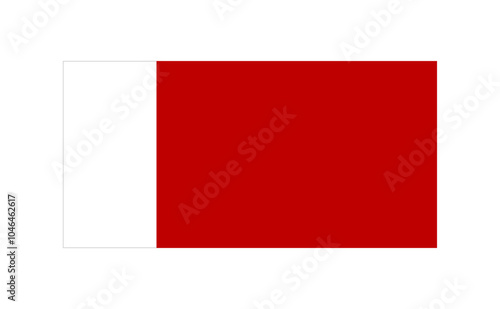 Flag of Dubai and Ajman city and emirate, UAE