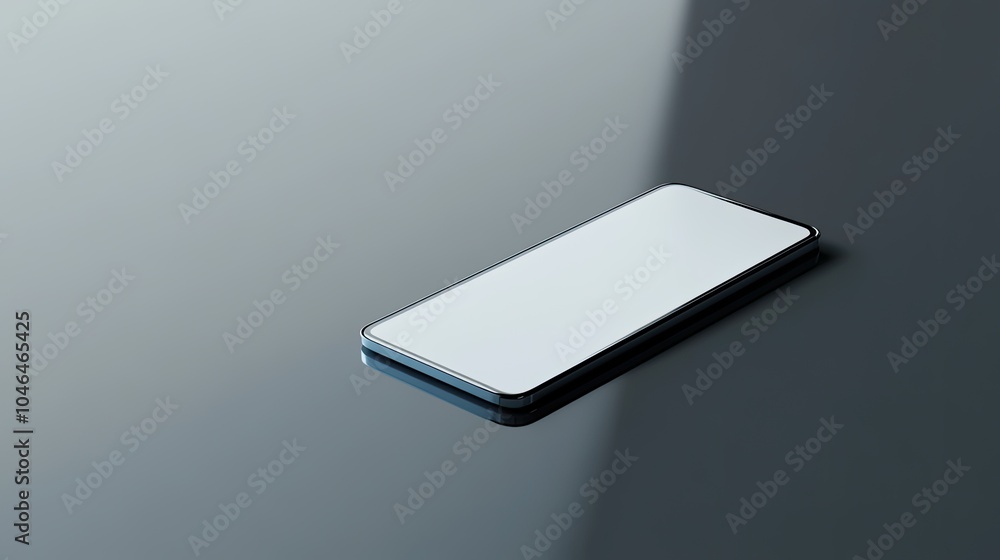 Minimalist Smartphone on Smooth Surface Minimalist Smartphone on Smooth Surface