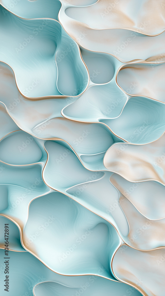 Abstract Undulating Pattern of Sand Dunes Abstract Undulating Pattern of Sand Dunes