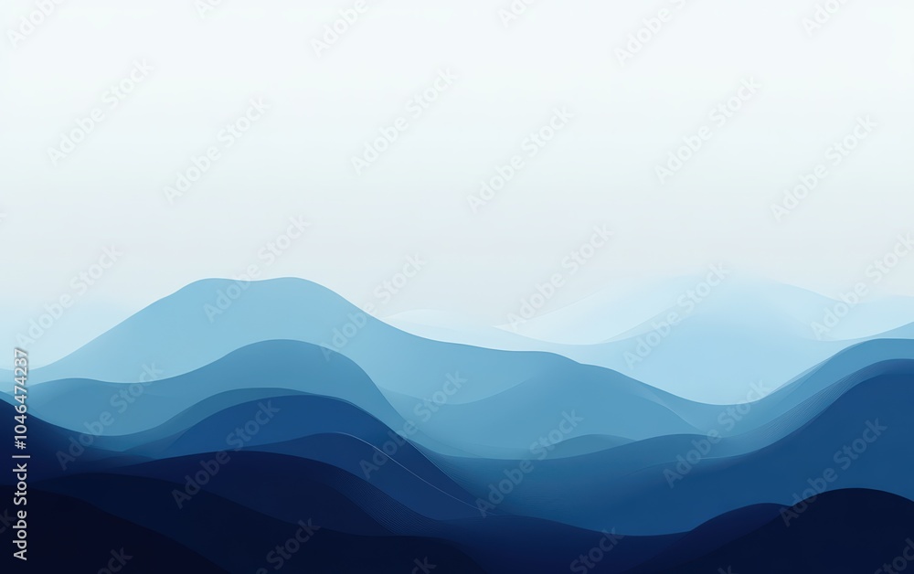Blue background with a soft gradient from deep navy to sky blue, offering a calming effect Blue background with a soft gradient from deep navy to sky blue, offering a calming effect