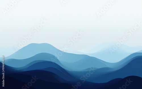 Blue background with a soft gradient from deep navy to sky blue, offering a calming effect 