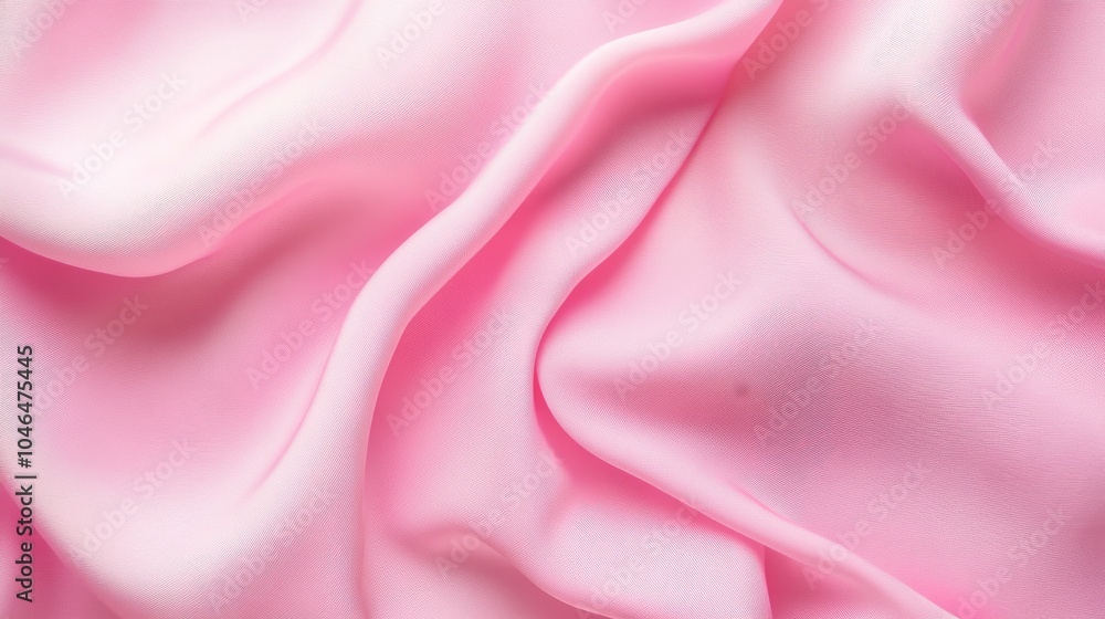 Fototapeta premium Photo of, Pink background with fabric texture for design, banner template