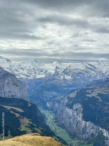 Jungfrau region, Switzerland, Swiss Alps, Bernese Oberland, Grindelwald, alpine landscape, European mountains, Jungfraujoch, Eiger, Mönch photo