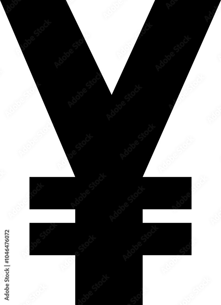 Fototapeta premium Yen and yuan icon in trendy flat style. Vector symbol of yen money coin. Money sign illustration. Japanese or chinese design Banking and Finance Currency vector isolated on transparent background.