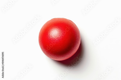 Red nose cut out on white background