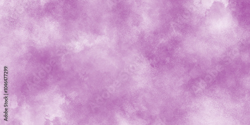 Soft and cloudy blurry purple watercolor background with clouds, violet color grunge paper texture soft clouds, grungy old rough paper vintage style color stained watercolor texture illustration.