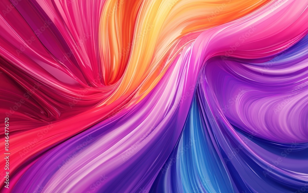 Fototapeta premium Paint Mixing Texture: Swirling colors blending together in fluid motion, creating a mesmerizing, abstract pattern as the paints merge and flow. 