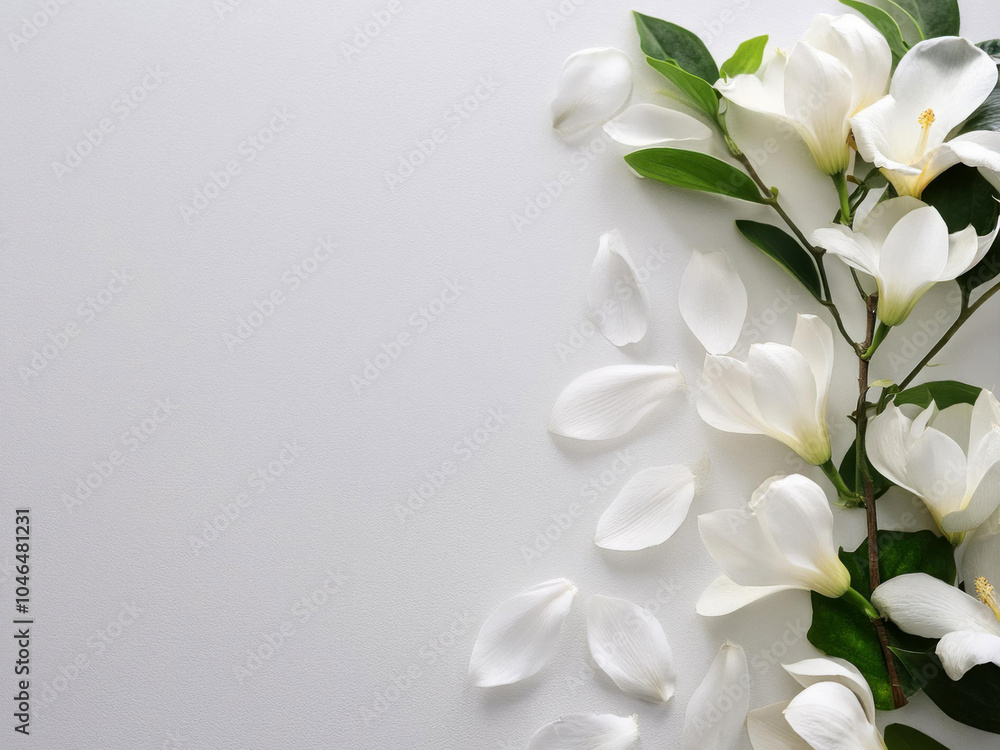 white flower on white background white flower on white background
