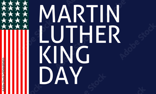 Happy Martin Luther King Day Background Vector