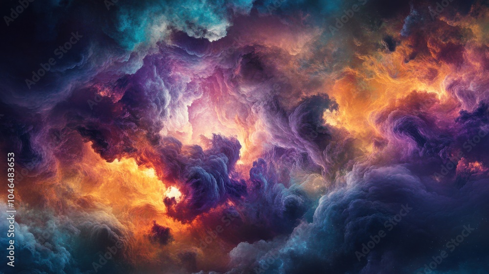 Fantasy sky with bright colors, unusual cloud shapes, hints of purple and teal, surreal and imaginative, perfect for creative stock photo needs, Fantasy sky with bright colors, unusual cloud shapes, hints of purple and teal, surreal and imaginative, perfect for creative stock photo needs,