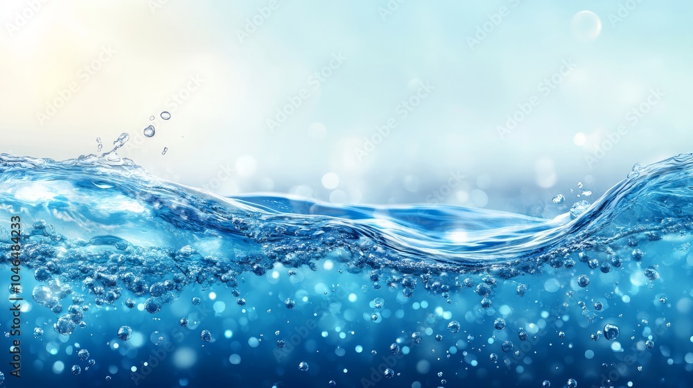 Blurry ripples forming on a clear blue water surface.
Blurry ripples forming on a clear blue water surface.