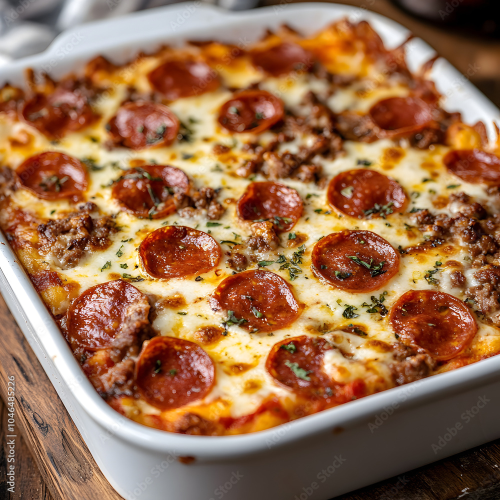 Pizza Casserole Pizza Casserole