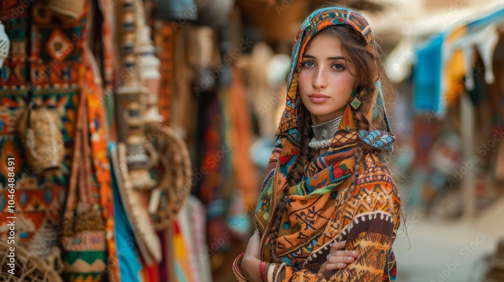 Eclectic shot of a girl dressed in a fusion of contemporary attire Eclectic shot of a girl dressed in a fusion of contemporary attire
