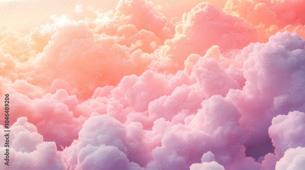 Pink sky during sunset, fluffy clouds illuminated in shades of pink and orange, dreamy and romantic, beautiful for nature-themed stock photos, Pink sky during sunset, fluffy clouds illuminated in shades of pink and orange, dreamy and romantic, beautiful for nature-themed stock photos,